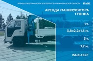 Аренда манипулятора грузоподъемностью 1,5 тонны